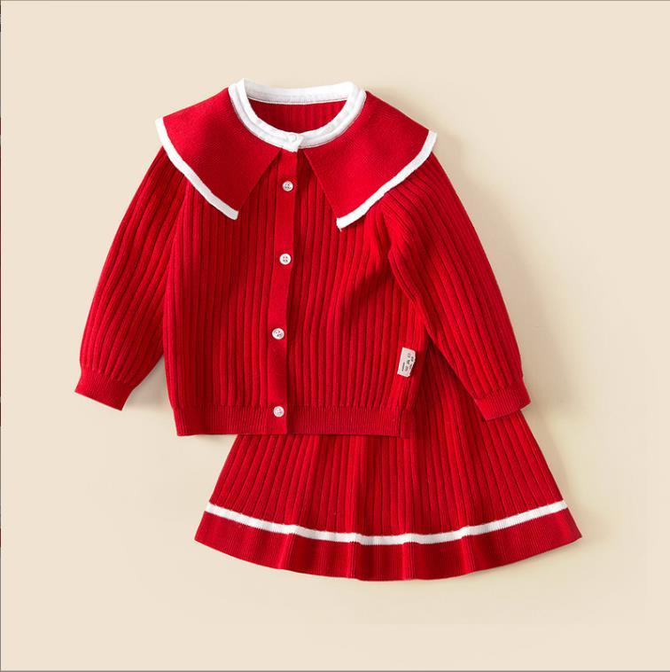 

Pullover Pleated Dress Set For Girls, Pink