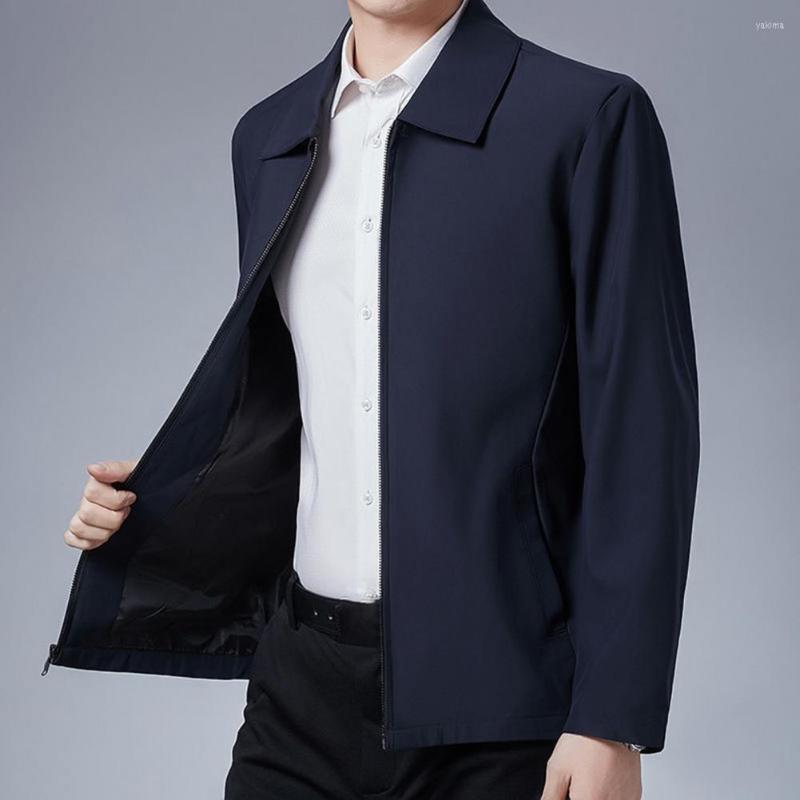 

Men's Jackets 2 Colors Trendy Fine Workmanship Male Coats Polyester Winter Jacket Skin-friendly For Outdoor, Dark blue