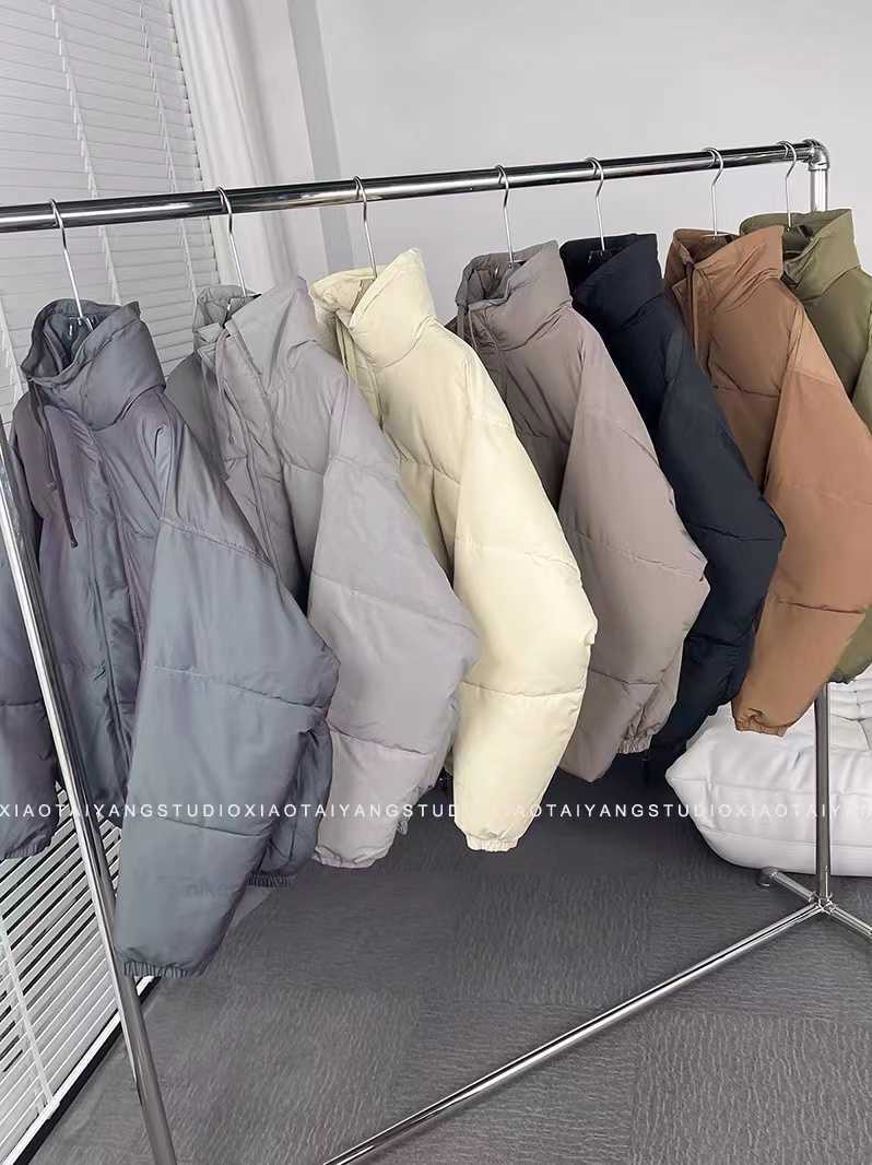 

2023 Men Down Winter Fashion Puffer Jacket Mans Women Essential Letter Printed Jackets Coat Men Designer Zipper Streetwear Coats, Dark grey
