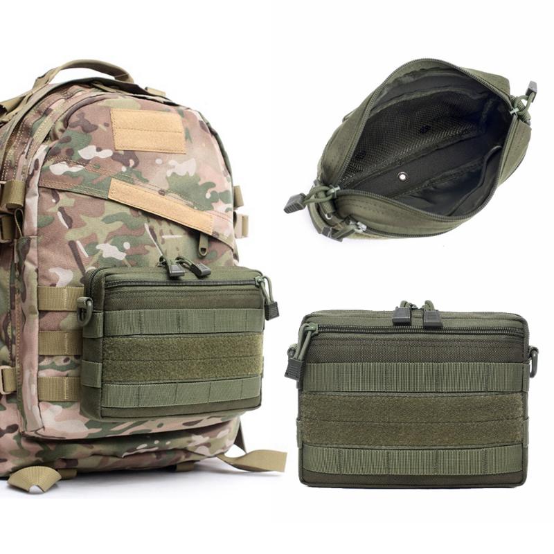 

Outdoor Bags Military Backpack Travel Hiking Camping Hunting Attachment Multifunction Tool Storage Pouch Army Tactical Molle Bag, Khaki