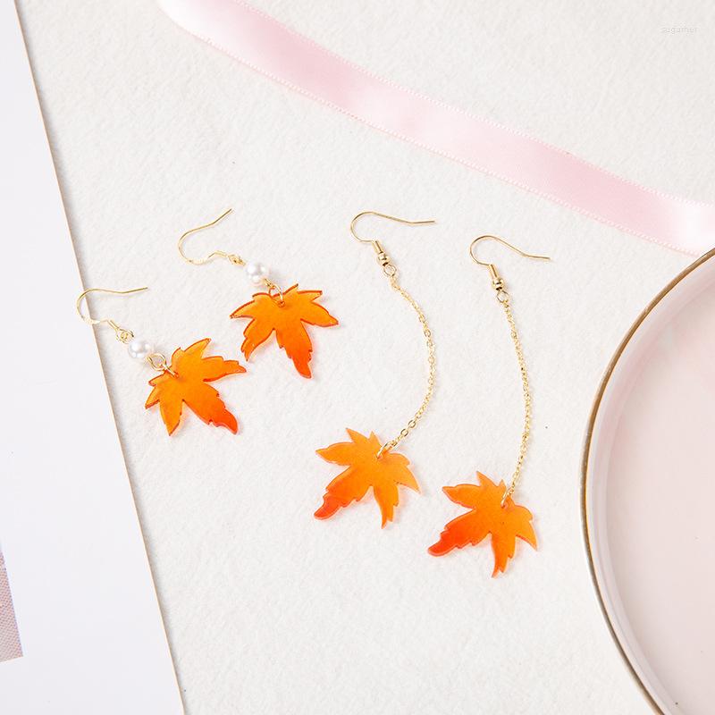 

Stud Earrings Acrylic Pearl Long Women Ear Accessory