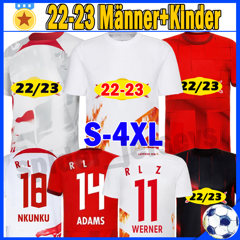 

2022 2023 RBL soccer jerseys Leipziges On Fire Limited Edition WENNER #11 POULSEN FORSBERG 22 23 Bundesliga SABITZER camisetas de futbol men kids kit socks full sets, 22-23 home