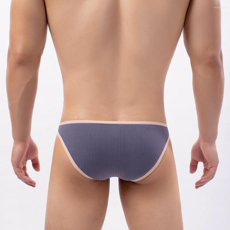 

Underpants Men Briefs Skin-touch Cozy Daily Wear Stylish Adjustable Buckles, Blue