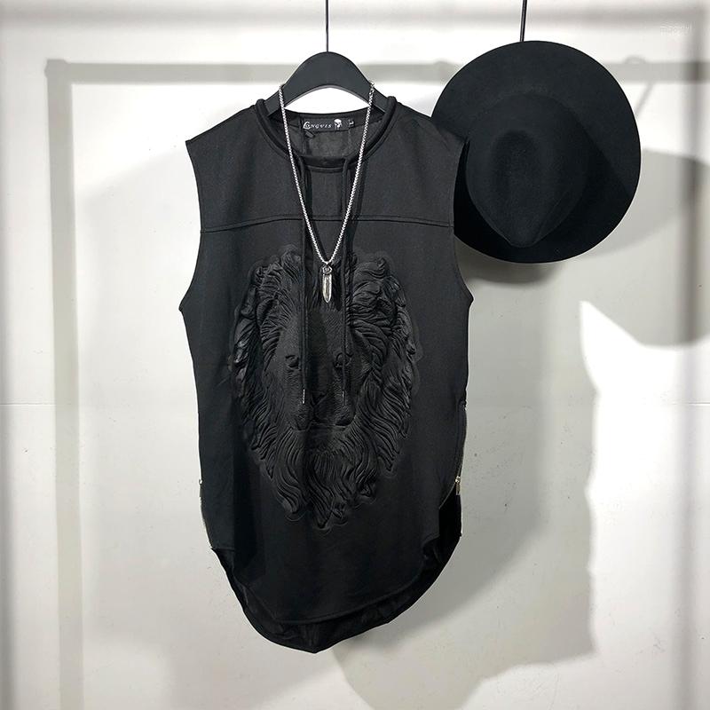 

Men's T Shirts Men Shirt Men's Clothing Hip Hop Tops Tees High Street Summer Japanese Male Solid OverSized Sweetwear, Black