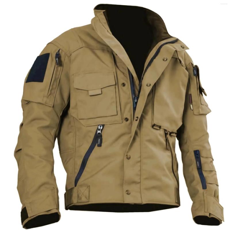 

Men' Jackets 2023 Spring And Autumn Fashion Sports Men' Jacket Outdoor Tactical Clothes Motorcycle Cargo Army, Black