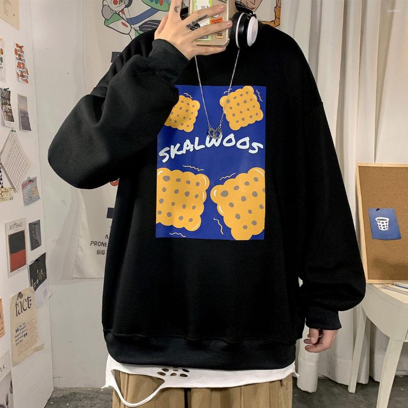 

Men's Hoodies 2023 Fashion Trend Casual Round Neck Printed Coats Cotton Clothes Sweatshirts White/yellow/black Pullover -5XL
