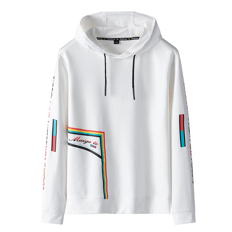 

Men's Hoodies & Sweatshirts BARCO Autumn Print Men Tops Cotton Streetwear Black Red Male Hooded Sweatshirt Coat Hip Hop Soft White Yellow Ja