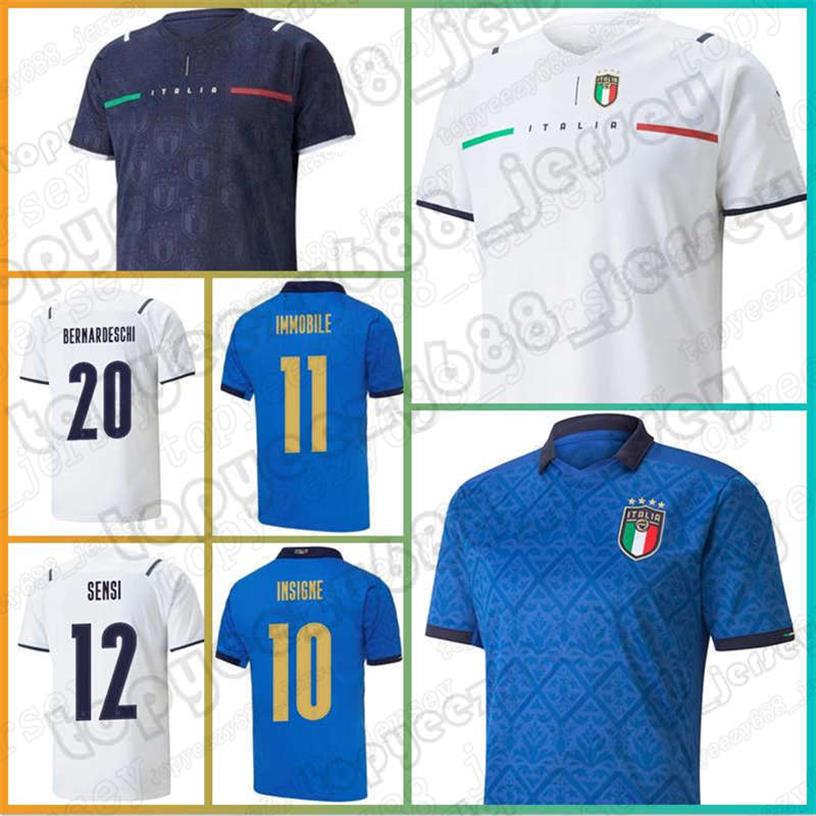 

Custom Mens Fans Player Version Italy soccer jerseys BELOTTI Euro 2021 INSIGNE BERARDI CHIESA IMMOBILE football shirt JORGINHO BON214v, Mens jersey (yi da li) 396