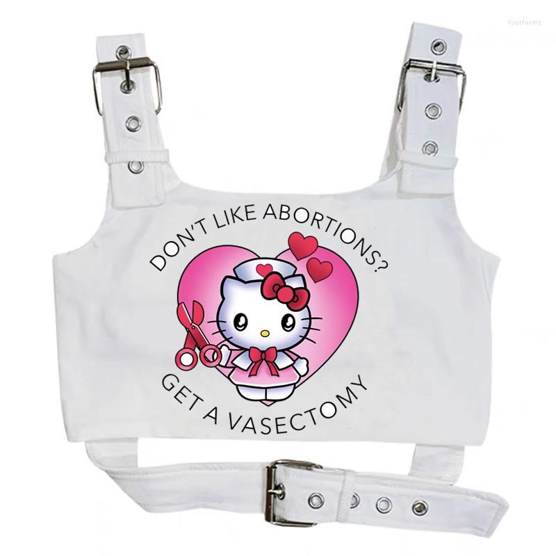 

Women' Tanks Halter Top White Crop Pink Goth Y2k Corset Fairy Grunge Clothes Vetement Femme Accessories Gothic, As shown8