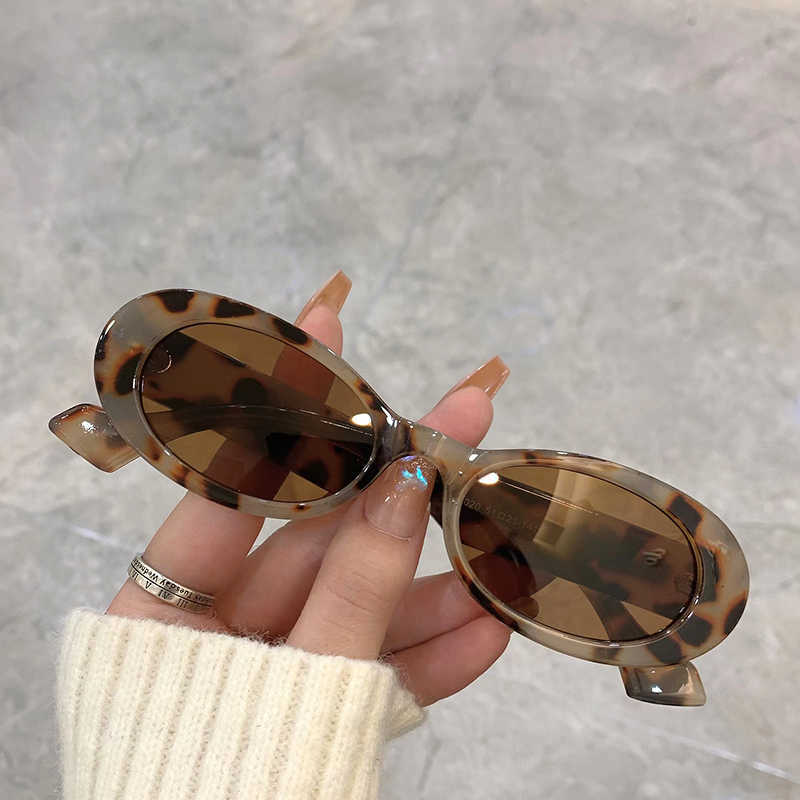 

Sunglasses New Small Oval Frame Colorful Sunglasses Trendy Fashion Popular Female Eyewear Brand Designer UV400 Shades Eyeglasses for Women G230225
