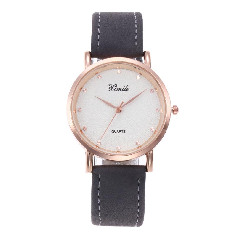 

Wristwatches 2023 Top Fashion Leather Brand Watch Women's Casual Luxury Analog Quartz Crystal, Black