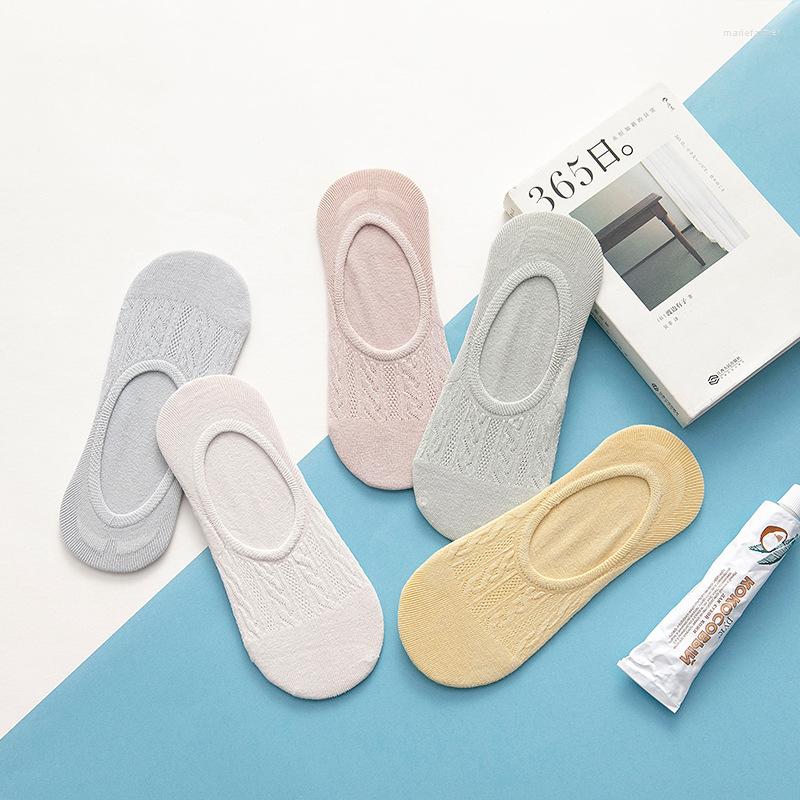

Women Socks Solid Color Low Tube Invisible Non-slip Thin Cotton Breathable Boat Sock Summer Autumn For, 5285 mixed color