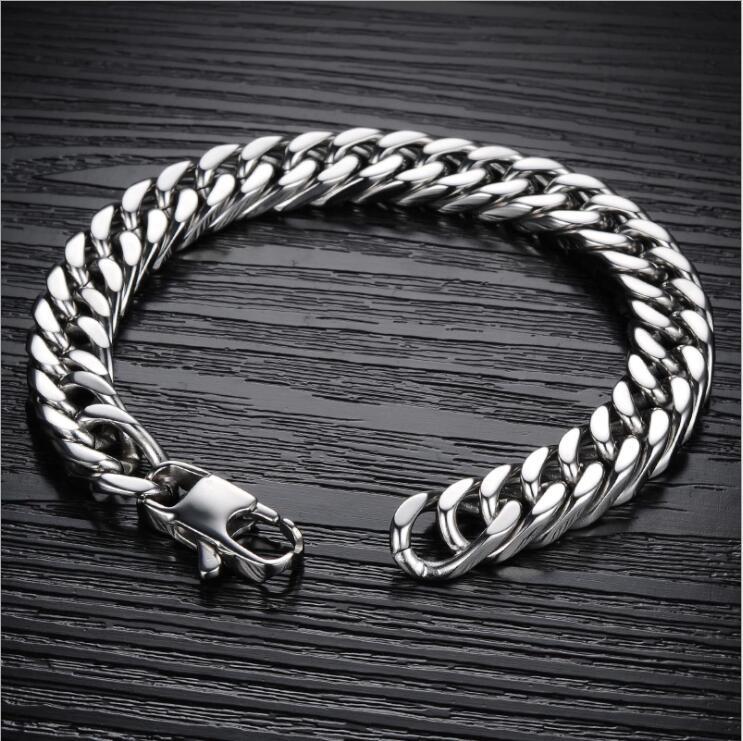 

Cuff Trendy Rough Domineering Chain Titanium Steel Men's Bracelet