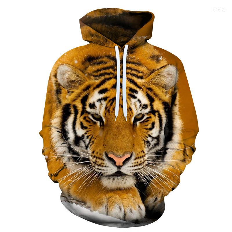 

Men's Hoodies Latest 3D Printing Autumn Winter Harajuku Hooded Sweatshirts For Women Casual Tiger Lion Digital Hoodie, W1083