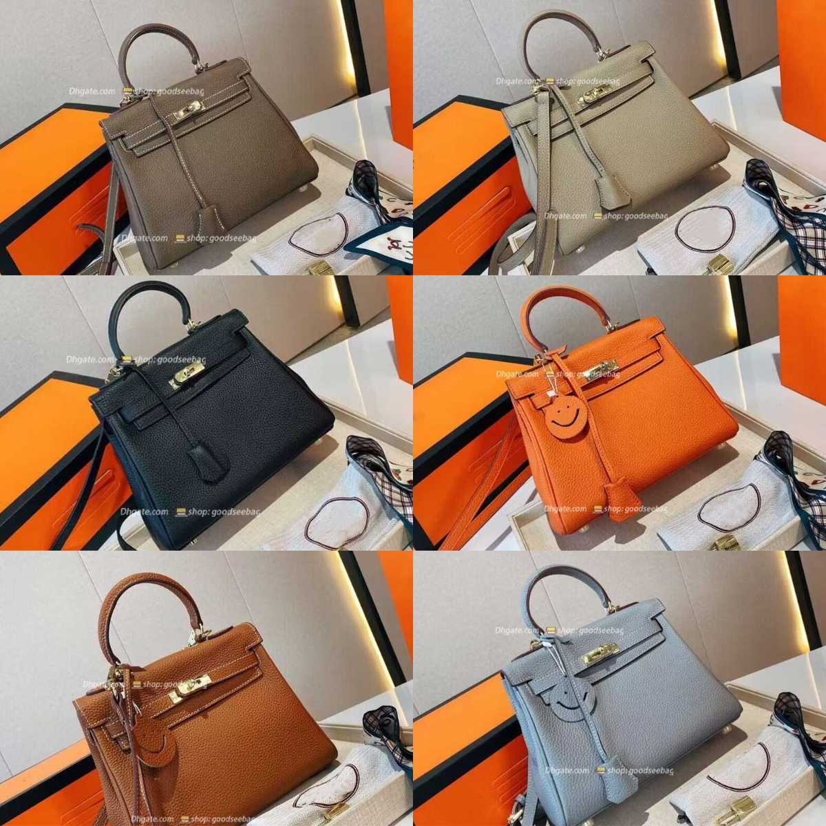 

H-shaped Kaally genuine leather tote Fashion Designer Square Flap Handbag Clutch Envelope Satchel shoulder bags women Luxury cross body Luxury, Grey