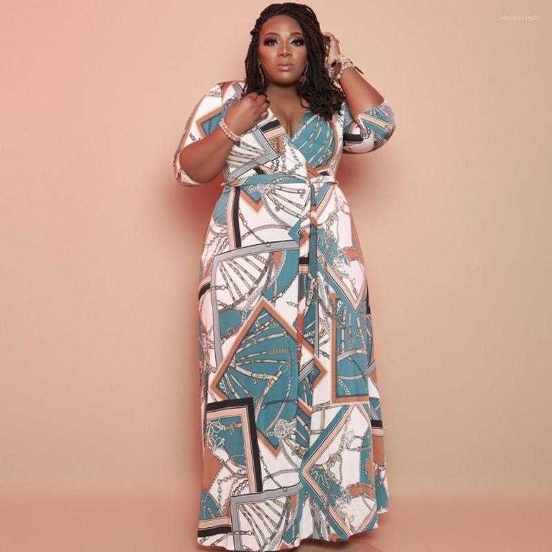 

Ethnic Clothing XL-5XL Plus Size African Dress For Women 2023 Arrival Robe Elegant Party Fashion Dashiki Print Ruffles Vestido