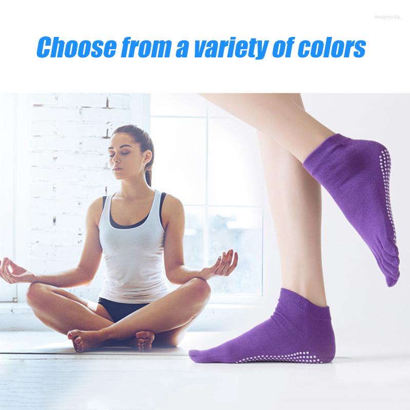 

Athletic Socks Women Yoga Non-Slip Ladies Dance Cotton Healthy Sports Five-toed Professional Protector, Yellow