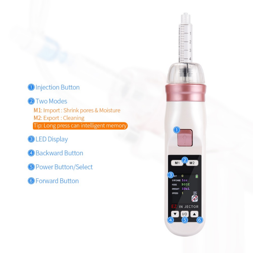 

Ez Mesotherapy Platelet Rich Plasma Vacuum Meso Gun Vital Acid Wrinkle Removal Facial Skin Care266