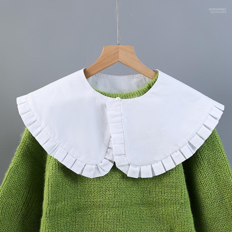 

Bow Ties Women Shirt Fake Collar Shawl Wrap Female Blouse Detachable Tie Necklace Top Sweater Decorative Enek22