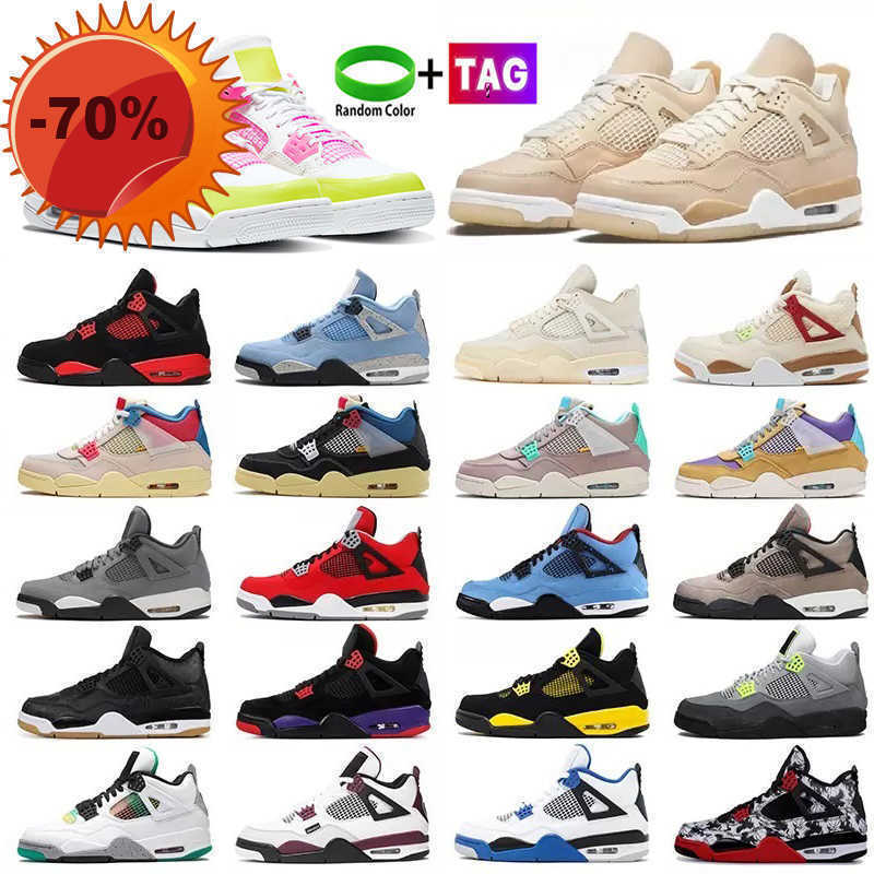 

Boots Outdoors OG Jumpman 4 4s Men Women Basketball Shoes Red Thunder Infrared Black Cat Bred University Blue Sail Cool Grey Shimmer