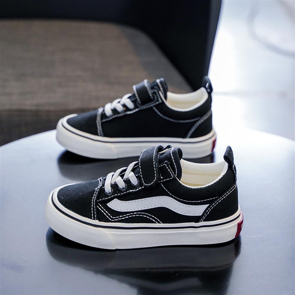 

Baby Sneakers Soft Bottom Boy Casual Shoes 2023 Autumn Children Canvas Shoes Kids Girls Walking Shoes Toddler Size 20-37184v, Black