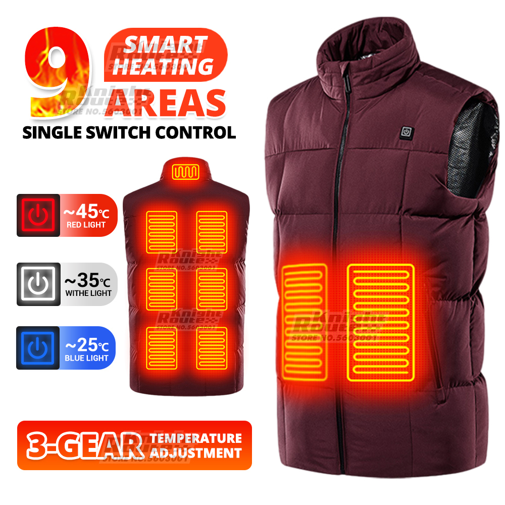 

Women s Vests 9Areas Self Heated Body Warmer Women Men Warm Heating Jacket Thermal Clothing Fashion Hunting Fishing Cycling 230225, M01-2 bk single sw