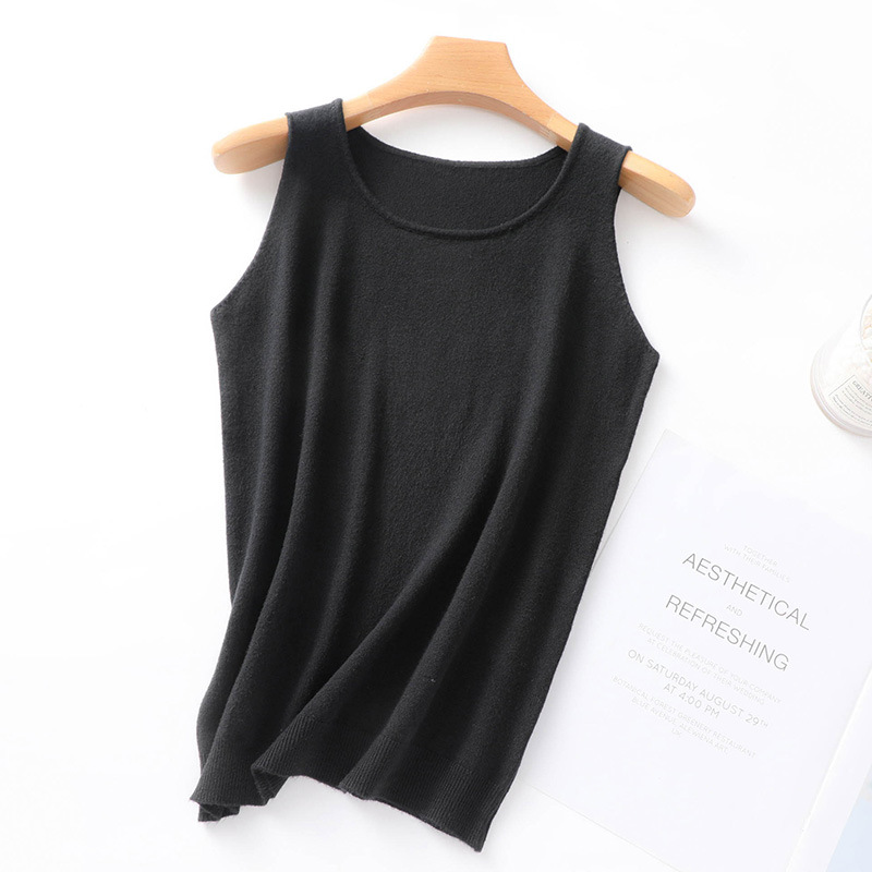 

Women's Camisole Tank Top-Breathable Wool knitting F308, Multi