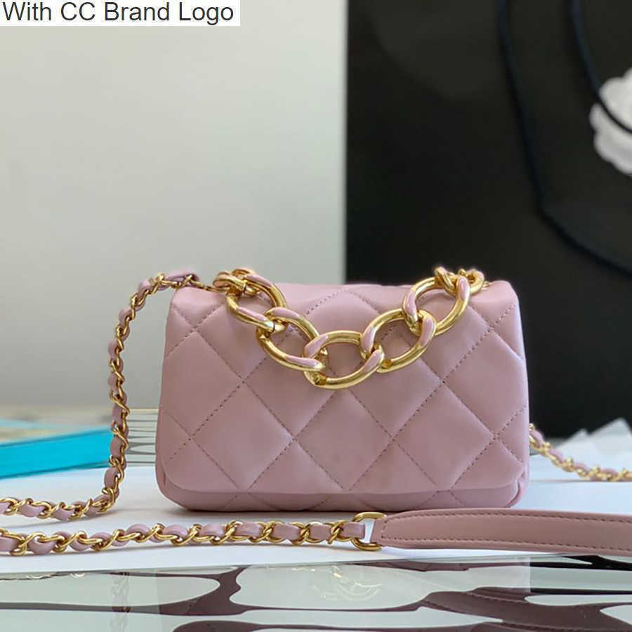 

CC Cross Body Original Quality Diamond Lattice 18CM Mini Designer Flap Bag Women Sheepskin Cross Body Bags Luxuries Designers Thick Chain Shoulder Bags With Box