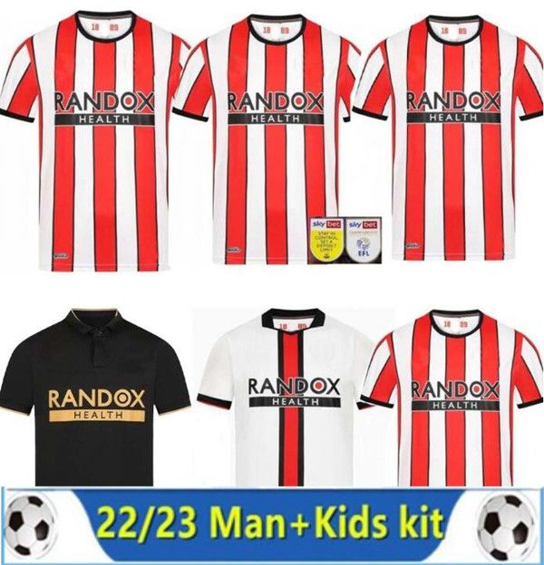 

2022 SHEFFIELD home away soccer jerseys Sander Berge UNITED John Egan Rhian Brewster Anel Ahmedhodzic Oliver McBurnie Jayden Bogle 2023 SETS, Ivory