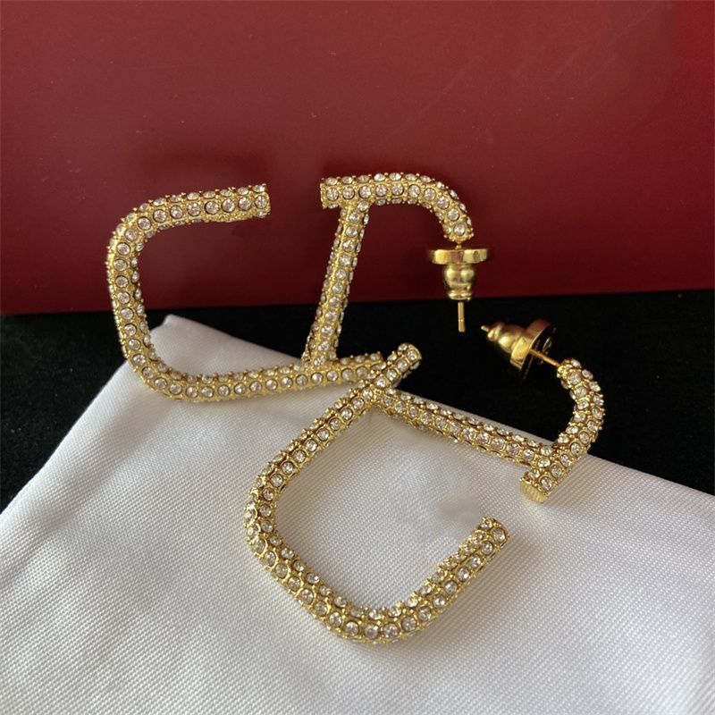 

New Fashion Womens Big Circle Simple Stud Earrings Hoop Earrings for Woman