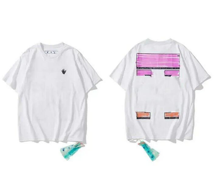 

Mens Tshirts Summer Fashion Brand Tshirtsts Tee Designer Cotton Offs Short Sleeves Arrow Couples of Black White Tshirt x Printing CSY3, 10