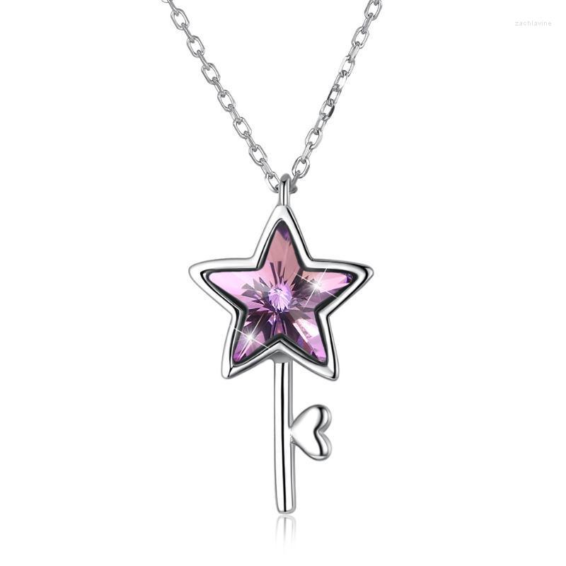 

Pendant Necklaces Crystals From Austria Necklace Sterling Silver 925 Star Key Accessories Wholesale