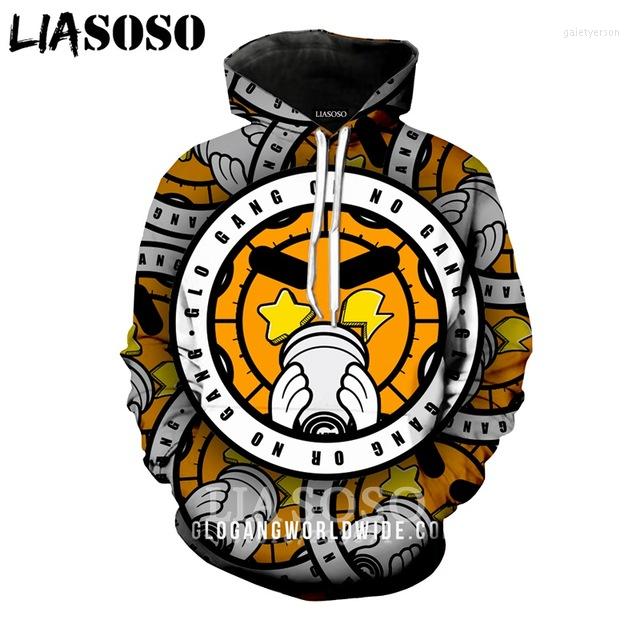 

Men's Hoodies 3d Print Clothes Men Women Sweatwear Song Glo Gang Hoodie Anime Harajuku Unisex Trousers Long-Sleeved Casual Pullover Coat, As shown 1