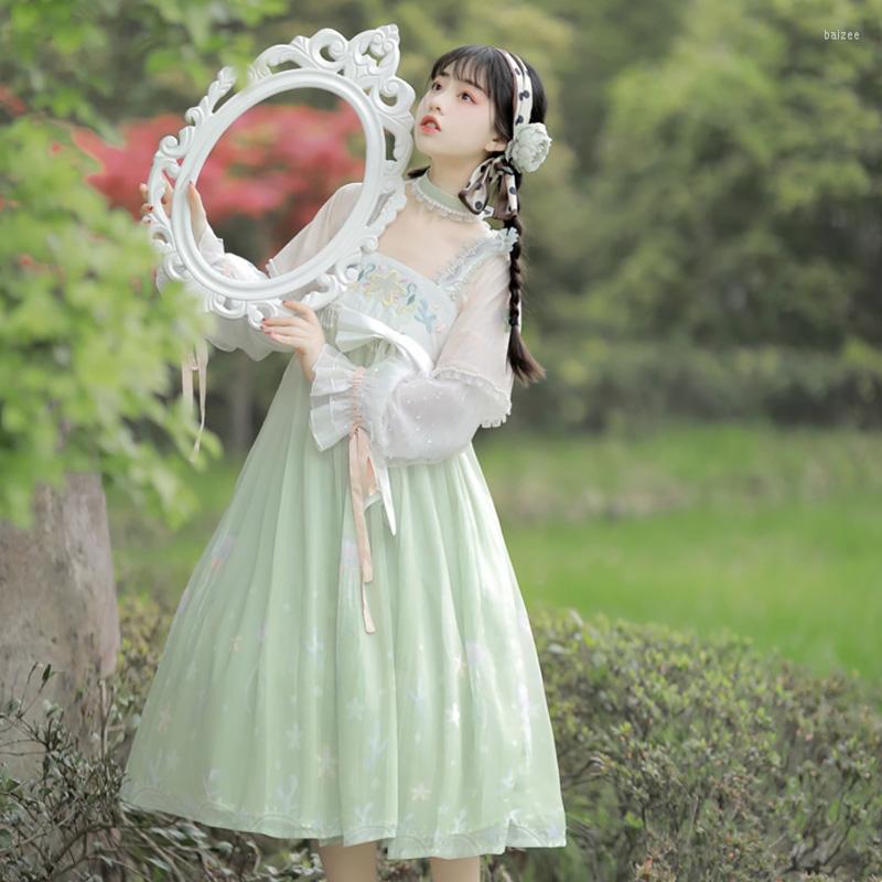

Stage Wear Dairy Hanfu Women Modern Chinese Dress Fairy Clothes Cosplay Costumes Lolita Costume Festival Clothing DL9404, 2 pcs