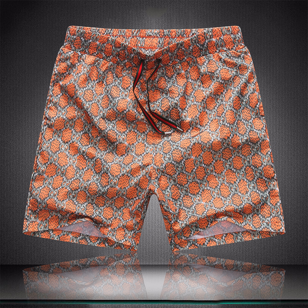

Mens Shorts Designer Swim short Plaid SwimWear Board Beach Pants Man Gym Boxer Shorts Size -3XL, Brown