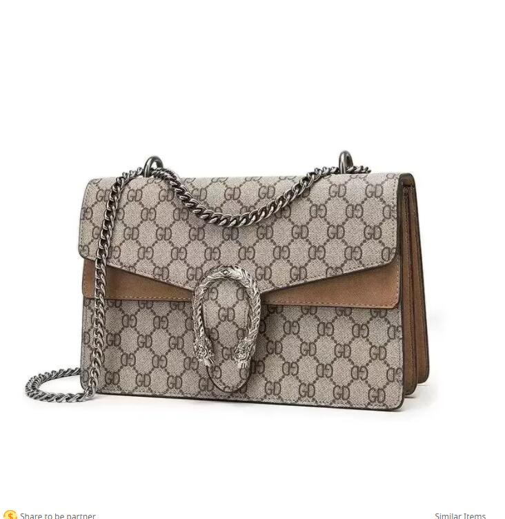 

Women Dionysus Crossbody bags Supreme canvas Bag Shopping handbags Limited Style Chain Shoulder Tiger head lock designer Diagonal bag purse LVS YSLitys GG, Red