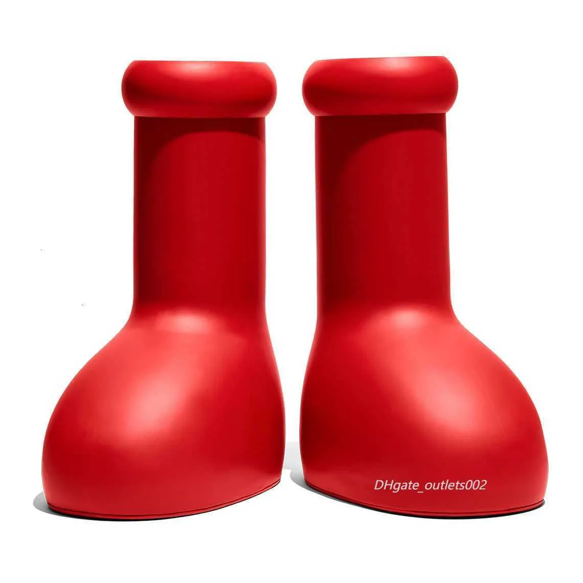 

2023 Mschf Men Women Rain Boots Designers Big Red Boot Thick Bottom Non-slip Booties Rubber Platform Bootie Fashion Astro Boy Size 31-46 Bz0