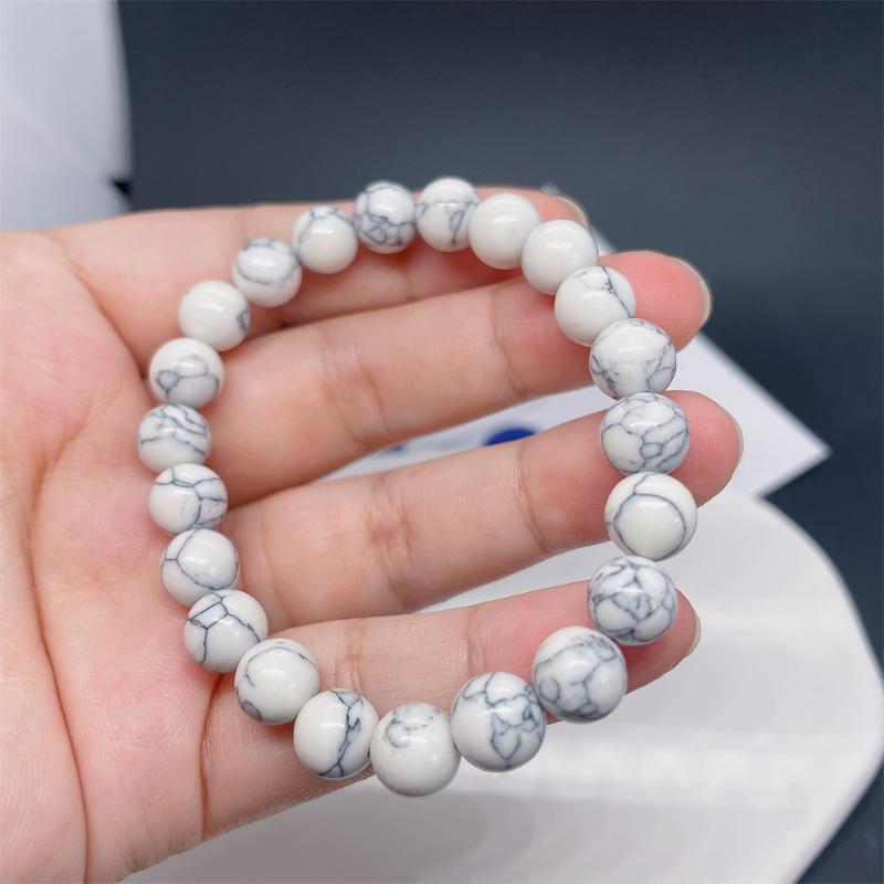 

Link Bracelets Chain His And Hers Vintage Designer Chrams Bracelet Elastic Rope White Turquoise Natural Stone For Women Jewelry WholesaleLin