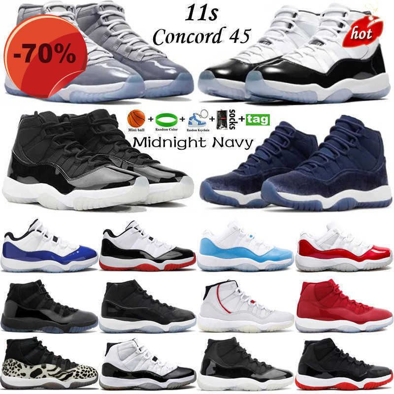

Boots OGS 2023 Jumpman 11 Midnight Navy Mens Basketball Shoes 11s Cool Grey Concord 45 Cherry Barons 25th Anniversary University Blue