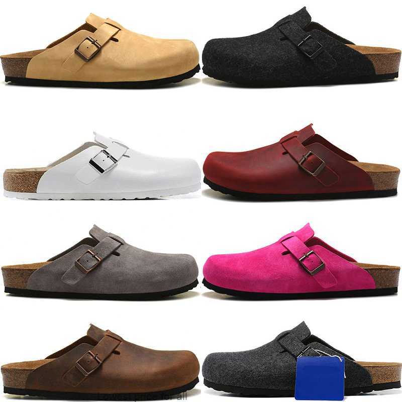 

Designer Slippers Women's Sandals Boston Wool Slippers Fashion Classic Sandals Winter Thick Bottom Warm Wrap Head Leather Outdoor Flip Flops, Colour# 3