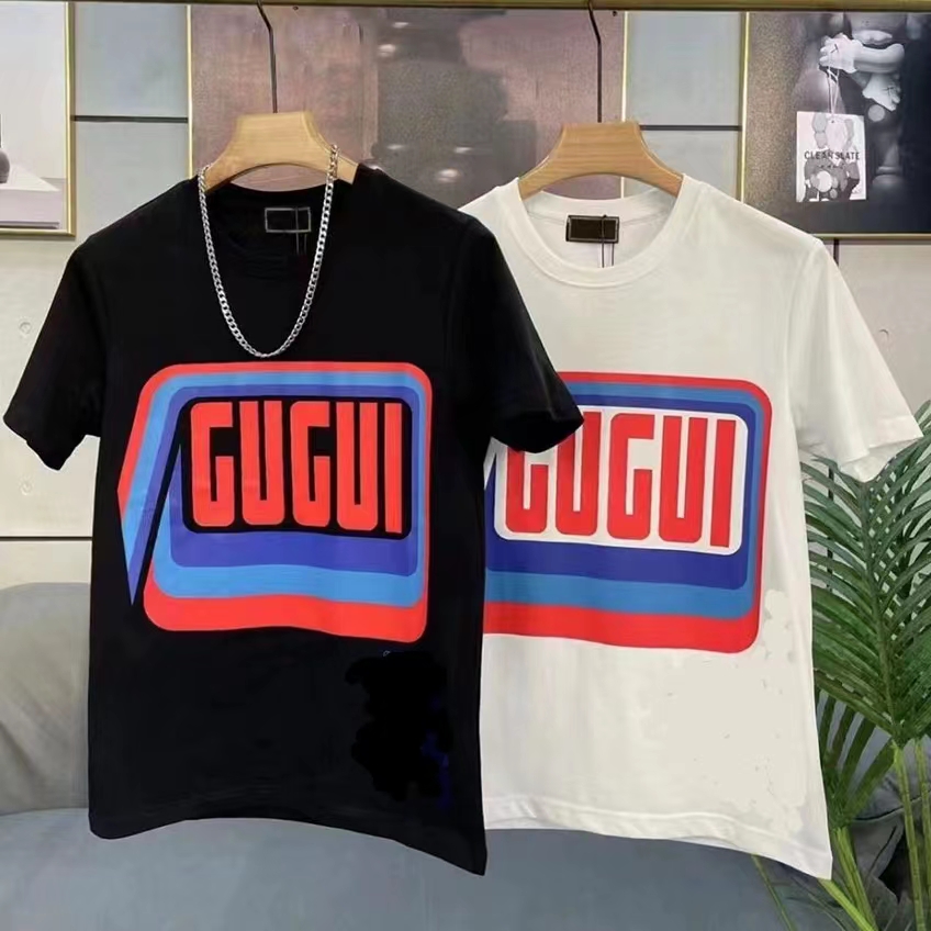 

Summer men womens designers graphic t shirt organic cotton Fashion Brands Man Casual women t shirts Luxurys Clothing Street Black White Shorts Sleeve men roll necks