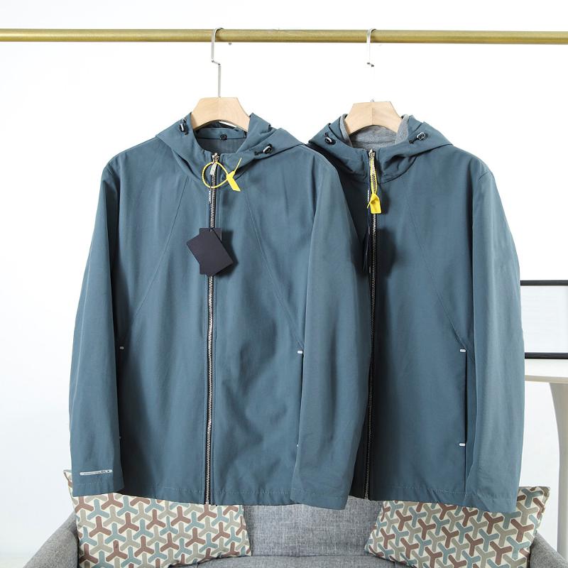 

Men's Jackets 2023 Autumn And Winter Two-Piece Detachable Hooded Jacket Casual Sports Waterproof Windproof, Blue