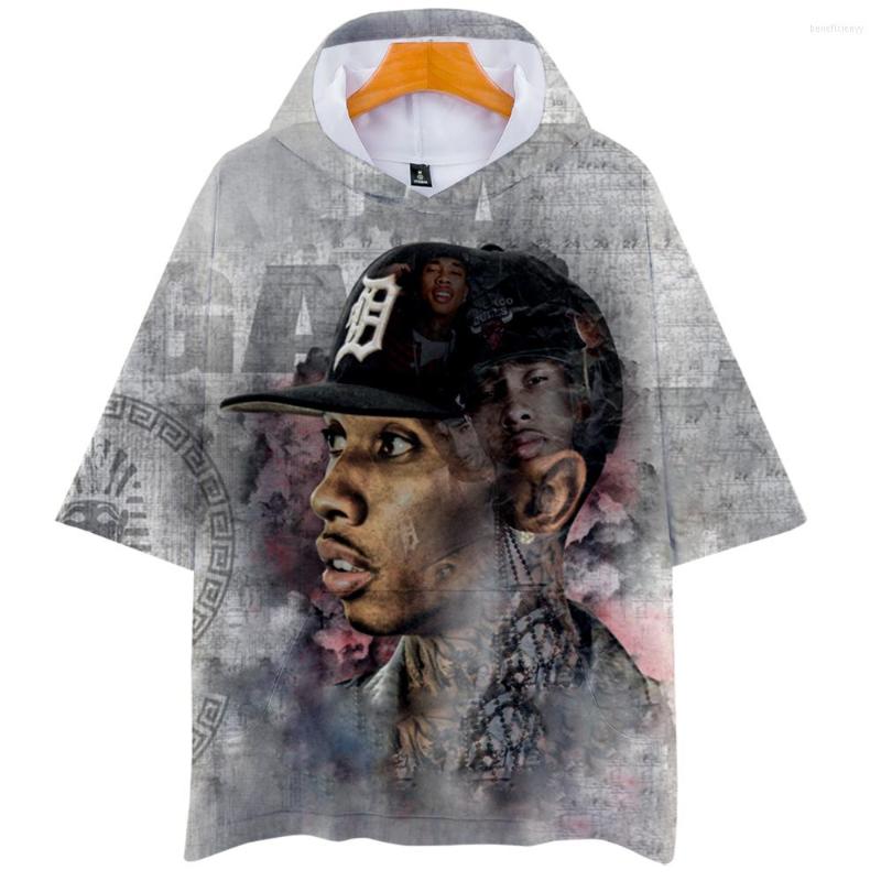

Men's Hoodies Cropped Hoodie Men/ Women Hip Hop Tyga Short-sleeved Sweatshirt Men/Women Fashion Harajuku Christmas, 3d
