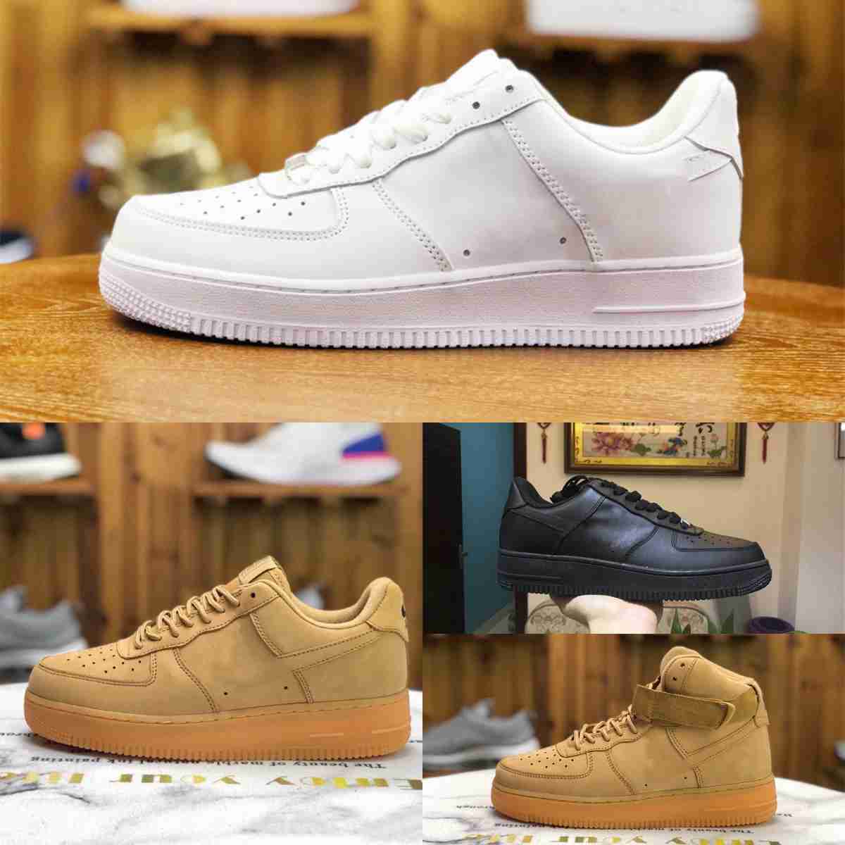 

Designer 2023 New FoRcEs Outdoor Men Low Skateboard Shoes Knit Euro Airs High Women All White Black Wheat Running Discount One Unisex Classic 1 07 Sports Sneakers S2, Please contact us