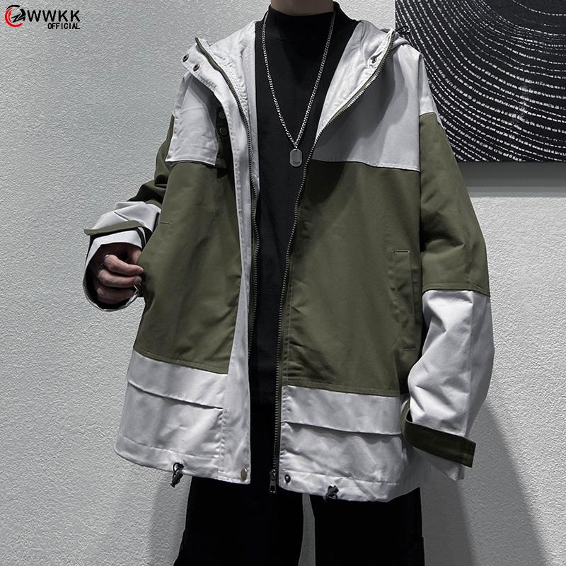 

Men's Jackets Fashion Brand 2023 Spring Autumn Male Casual Pathwork Streetwear Retro Leisure Jacket TopsMen's, Black