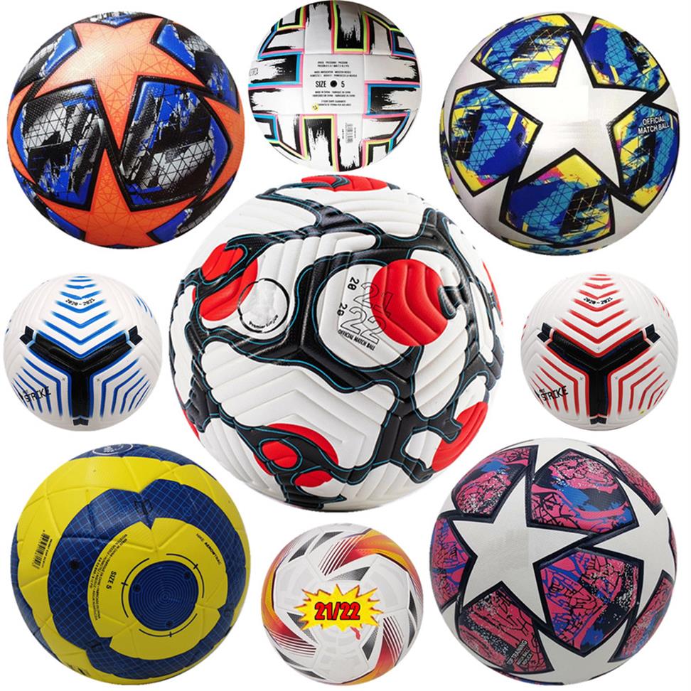 

Europe soccer ball Champions League 20 21 22 UEFAs EURO KYIV PU size 5 2021 Serie A adult match train Special football granules sl235f