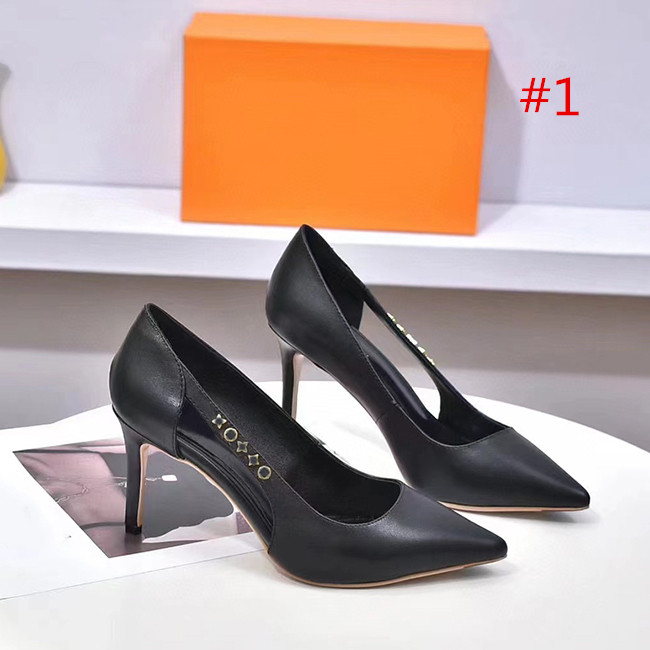 

Classic high-heeled sandals Women's party dance shoes Designer sexy dress shoes Women's metal stiletto slippers Size 35-42 with box, #1