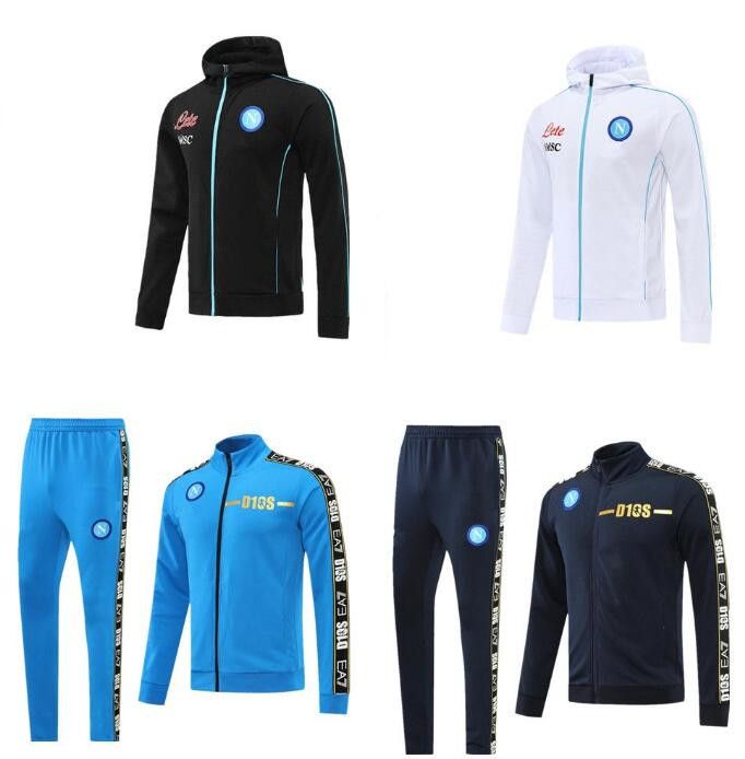 

2022 2023 Napoli tracksuit jacket hoodie soccer jersey tracksuits 22/23 SSC Naples long zipper jacket set, 2223