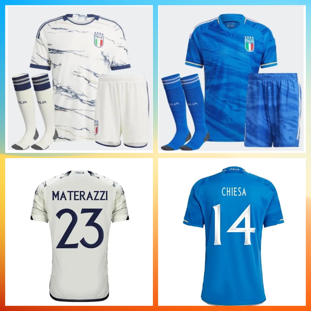

Italia FANS 2023 2024 BONUCCI soccer jerseys 23 24 JORGINHO INSIGNE VERRATTI FOOTBALL SHIRTS CHIESA SPINAZZOLA finals PELLEGRINI ItalyS adult kids kit top thai, 03