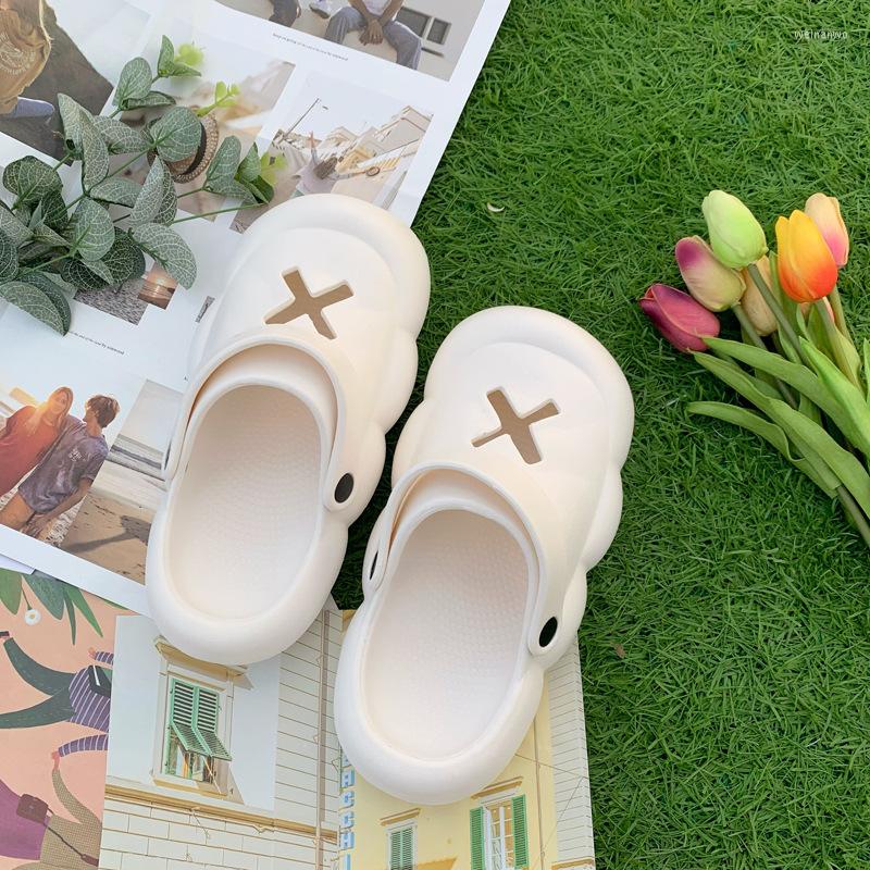 

Slippers 2023 European And American Women's Fashionable Candy Color Casual Baotou 3895